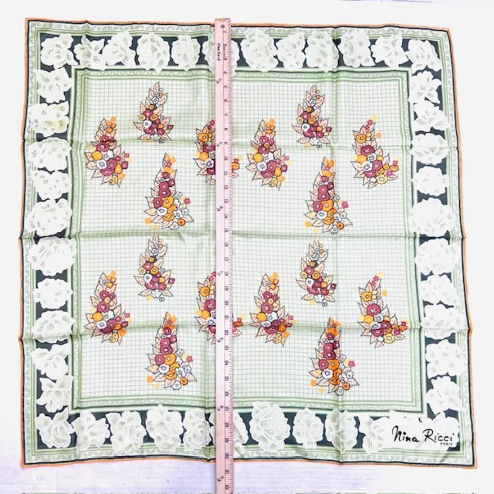 Unused-NINA RICCI PARIS  SILK SCARF   30